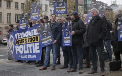 Vlaams Belang solidair met politie op betoging