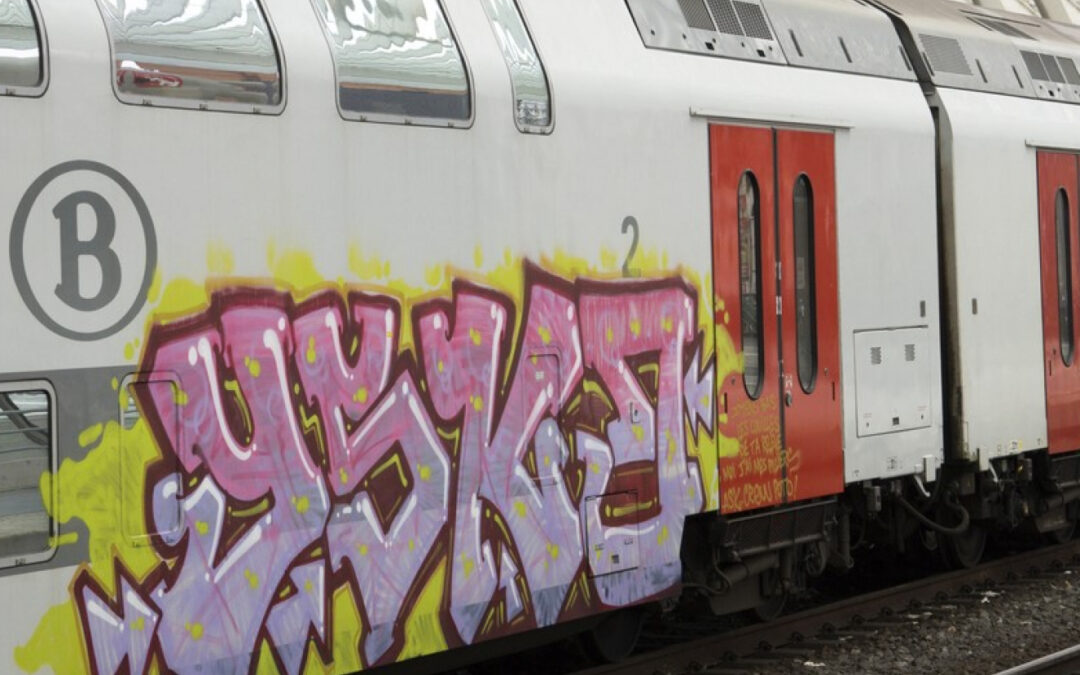 22 keer meer vandalisme op treinen in stations, maar aantal pv’s gehalveerd